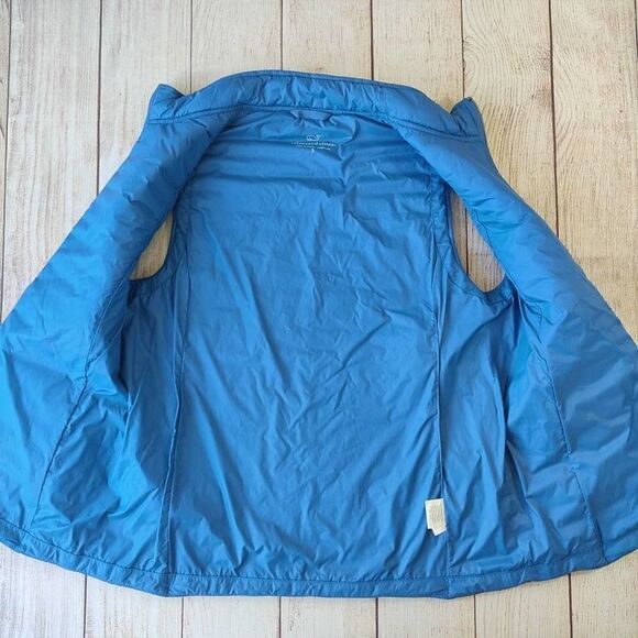 Vineyard Vines puffer pocket vest tide blue S - Picture 6 of 9